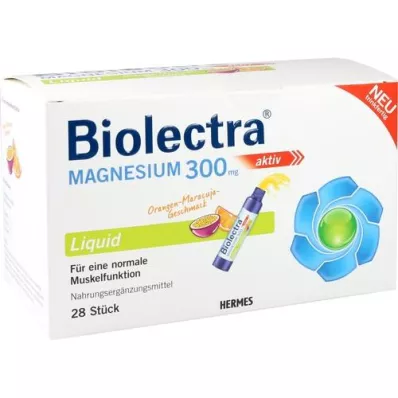 BIOLECTRA Magneesium 300 mg vedelik, 28 tk