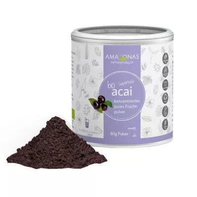 ACAI 100% orgaaniline pulber ilma kandjateta, 80 g