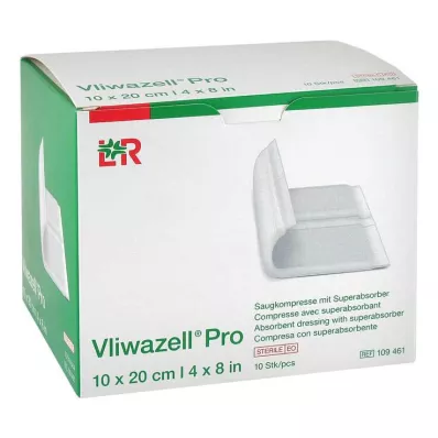 VLIWAZELL Pro superabsorb.compress.sterile 10x20 cm, 10 tk VLIWAZELL Pro superabsorb.compress.sterile 10x20 cm, 10 tk
