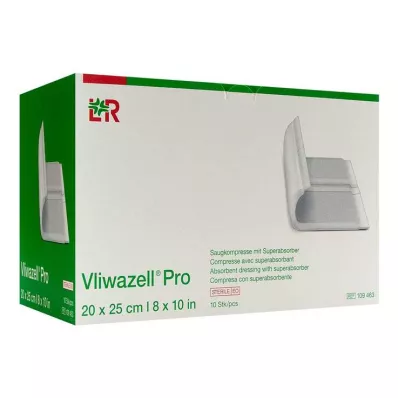VLIWAZELL Pro superabsorb.compress.sterile 20x25 cm, 10 tk