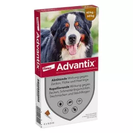 ADVANTIX Spot-on lahus 40-60 kg kaaluvale koerale, 4X6,0 ml