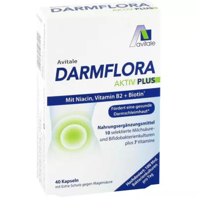 DARMFLORA Active Plus 100 miljardit bakterit + 7 vitamiini, 40 tk