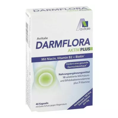 DARMFLORA Active Plus 100 miljardit bakterit + 7 vitamiini, 40 tk