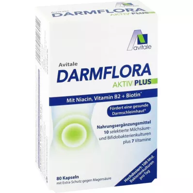 DARMFLORA Active Plus 100 miljardit bakterit + 7 vitamiini, 80 tk