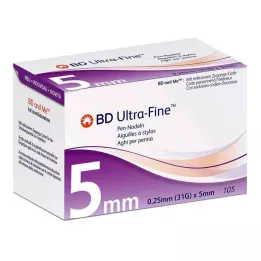 BD ULTRA-FINE pliiatsinõelad 5 mm 31 G 0,25 mm, 105 tk