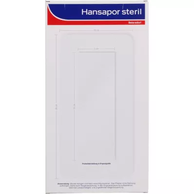 HANSAPOR steriilne haavaside 10x20 cm, 3 tk