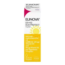 EUNOVA DuoProtect D3+K2 1000 I.U./50 μg tilgad, 11,5 ml