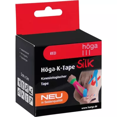 HÖGA-K-TAPE Silk 5 cmx5 m l.fr.red kinesiol.tape, 1 tk
