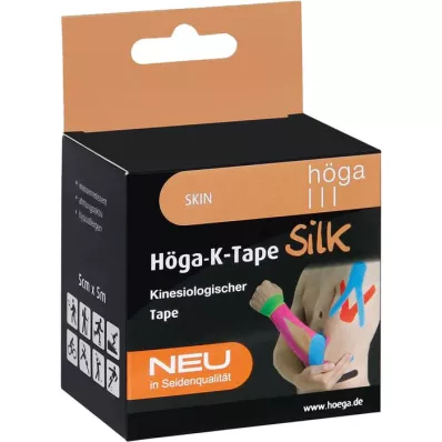 HÖGA-K-TAPE Silk 5 cmx5 m l.fr.skin kinesiol.tape, 1 tk