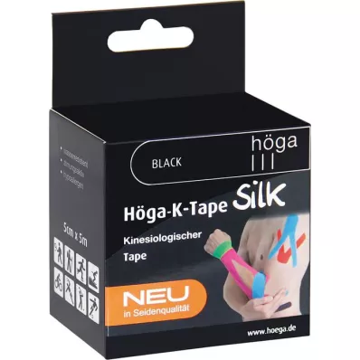 HÖGA-K-TAPE Silk 5 cmx5 m l.fr.must kinesiol.lint, 1 tk