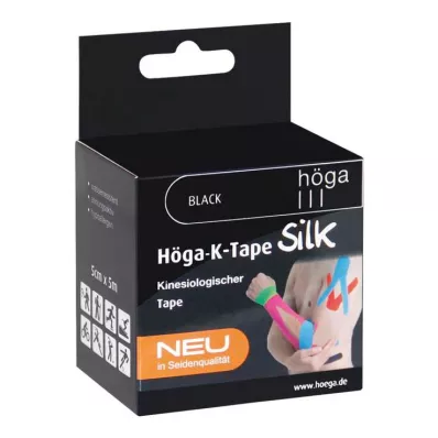 HÖGA-K-TAPE Silk 5 cmx5 m l.fr.must kinesiol.lint, 1 tk