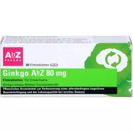 GINKGO AbZ 80 mg õhukese polümeerikattega tabletid, 30 tk