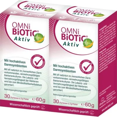 OMNI BiOTiC aktiivne pulber, 2X60 g