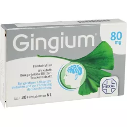 GINGIUM 80 mg õhukese polümeerikattega tabletid, 30 tk