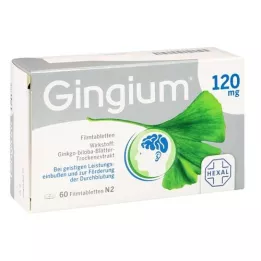 GINGIUM 120 mg õhukese polümeerikattega tabletid, 60 tk