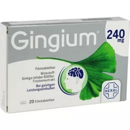 GINGIUM 240 mg õhukese polümeerikattega tabletid, 20 tk