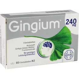 GINGIUM 240 mg õhukese polümeerikattega tabletid, 60 tk