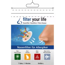 FILTER YOUR LIFE Ninafilter allergikutele suurus L, 7X2 tk