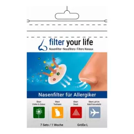FILTER YOUR LIFE Ninafilter allergikutele suurus L, 7X2 tk