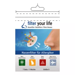 FILTER YOUR LIFE Ninafilter allergikutele, suurus S, 7X2 tk