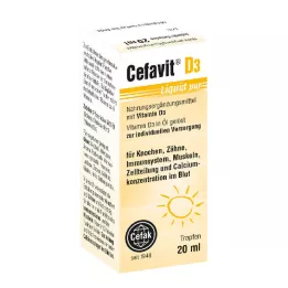 CEFAVIT D3 vedelad puhtad tilgad suukaudseks kasutamiseks, 20 ml
