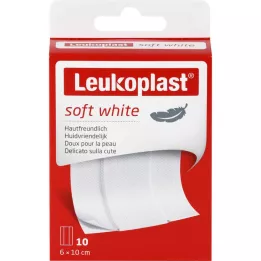 LEUKOPLAST pehme valge kips 6x10 cm, 10 tk