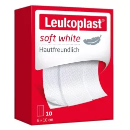 LEUKOPLAST pehme valge kips 6x10 cm, 10 tk