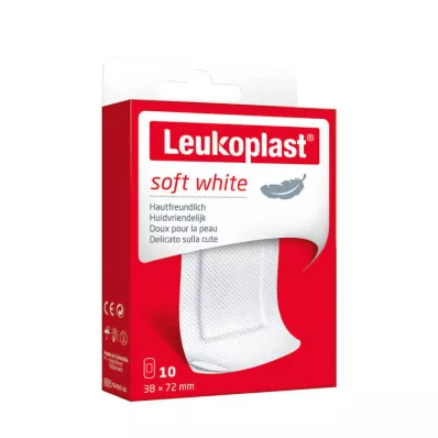 LEUKOPLAST pehme valge kipsiriba 38x72 mm, 10 tk