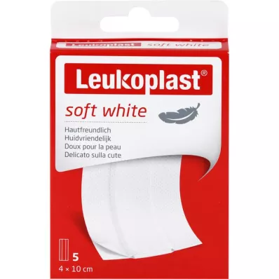 LEUKOPLAST pehme valge kips 4x10 cm, 5 tk