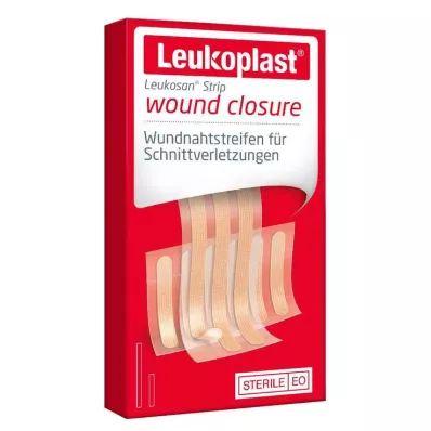 Leukoplast Leukosan Strip steriilne 6x38 mm / 6x75 mm, 9 tk
