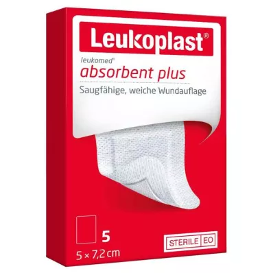 Leukoplast Leukomed steriilne 5x7,2 cm haavaplaaster, 5 tk