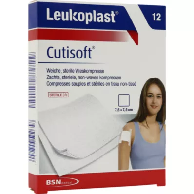 LEUKOPLAST Cutisoft vildist kompress 7,5x7,5 cm steriilne, 12 tk