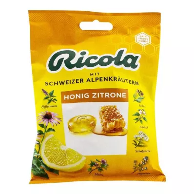 Ricola suhkrukotiga Echinacea mee sidruni maiustused, 75 g