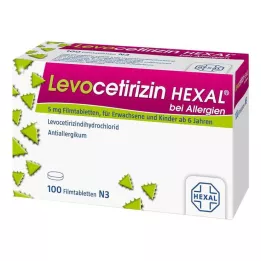 LEVOCETIRIZIN HEXAL allergiate puhul 5 mg õhukese polümeerikattega tabletid, 100 tk