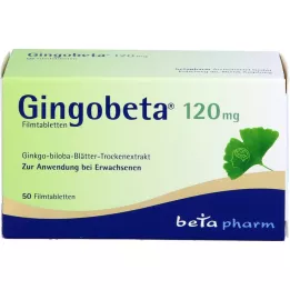 GINGOBETA 120 mg õhukese polümeerikattega tabletid, 50 tk
