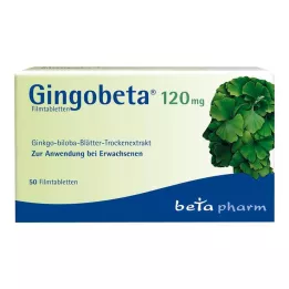 GINGOBETA 120 mg õhukese polümeerikattega tabletid, 50 tk