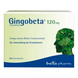 GINGOBETA 120 mg õhukese polümeerikattega tabletid, 100 tk