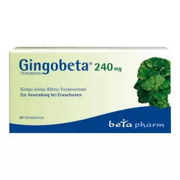 GINGOBETA 240 mg õhukese polümeerikattega tabletid, 50 tk