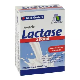 LACTASE 28 000 FCC Tabletid dosaatoris, 80 tk