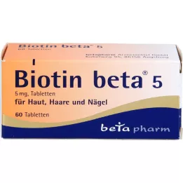 BIOTIN BETA 5 tabletti, 60 tk