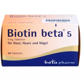 BIOTIN BETA 5 tabletti, 90 tk