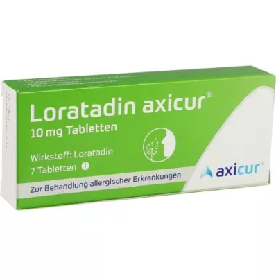 LORATADIN axicur 10 mg tabletid, 7 tk