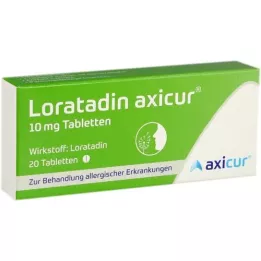 LORATADIN axicur 10 mg tabletid, 20 tk