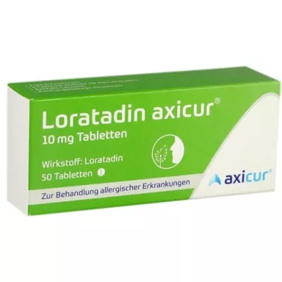 LORATADIN axicur 10 mg tabletid, 50 tk