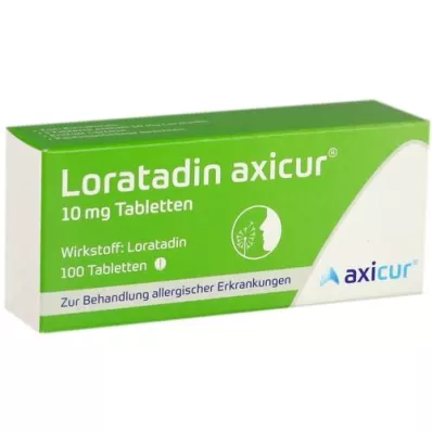 LORATADIN axicur 10 mg tabletid, 100 tk