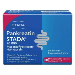PANKREATIN STADA 20 000 kõvakapslit, 50 tk