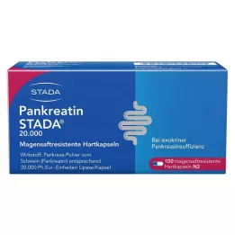 PANKREATIN STADA 20.000 kõvakapslit, 100 tk