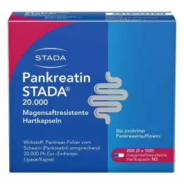 PANKREATIN STADA 20.000 kõvakapslit, 200 tk