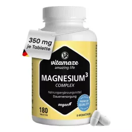 MAGNESIUM 350 mg kompleksne tsitraat/oksiid/karbonaat.vegan, 180 tk