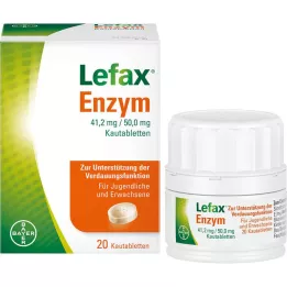 LEFAX ensüümide närimistabletid, 20 tk